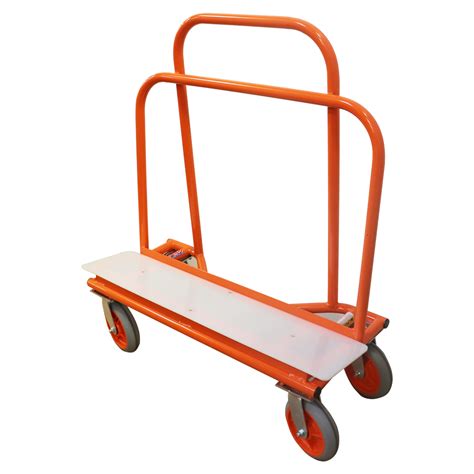 Gyptool Heavy Duty Drywall Sheet Cart Panel Dolly With Swivel Wheels Orange
