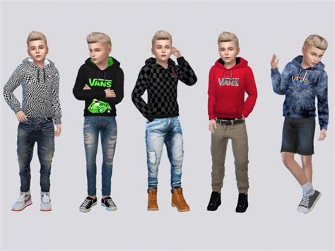 Board Hoodies Kids By Mclaynesims At Tsr Sims 4 Updates