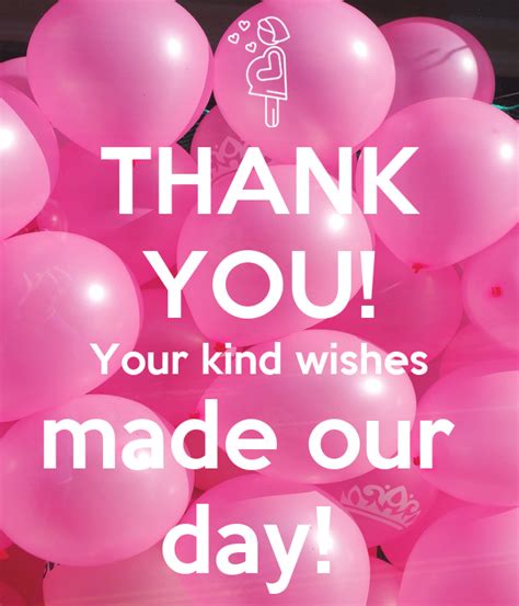 Thank You Your Kind Wishes Made Our Day Poster Ruthyc Keep Calm O