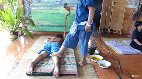 Traditional Lanna Style Hot Oil Massage At Ban Rai Kong Khing Village
