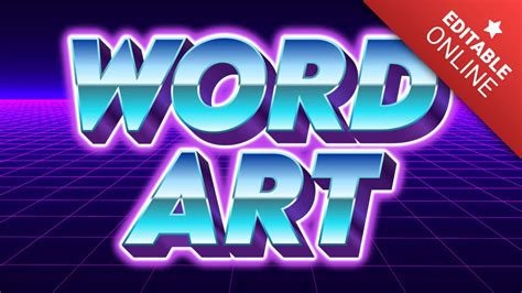 Word Art Text Graphic Generator Text Effect