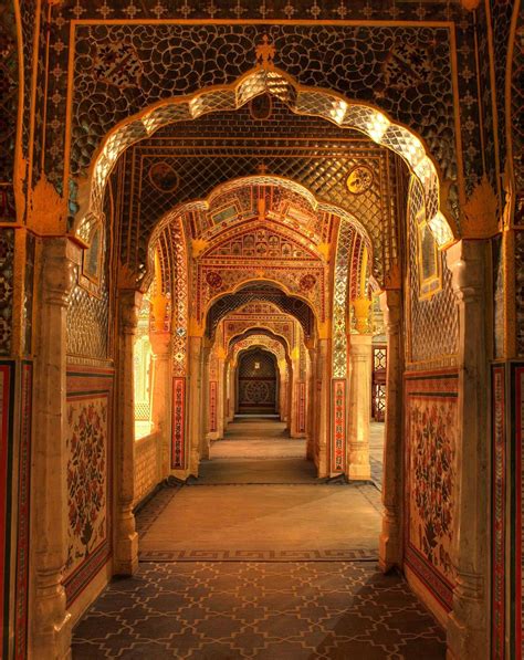 Samode Palace Jaipur India Popular Among Indien Rundreise Indische Architektur Altes