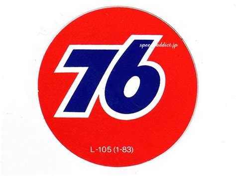 70s Vintage 76 Unocal Sticker（70sビンテージ76ユノカルステッカー）直径51mm Speed Addict