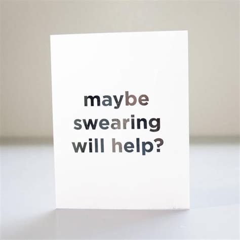 Funny Sympathy Card Swearing Card Funny Greeting Card Etsy