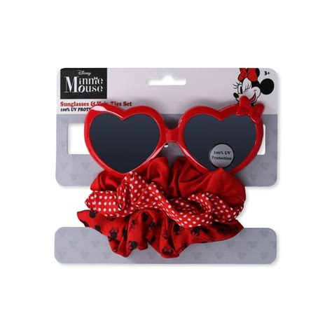 Disney Minnie Mouse Girls Sunglasses And Scrunchie Set Red
