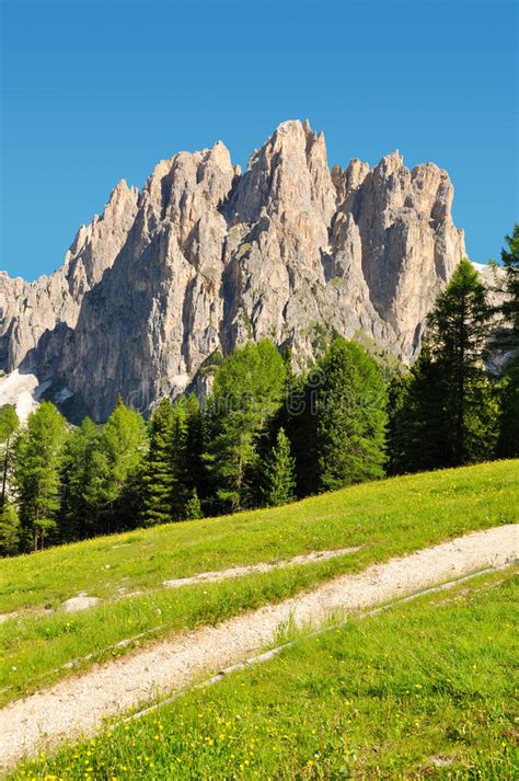 Dolomite Peaks Rosengarten Stock Photo Image Of Italy 67882770