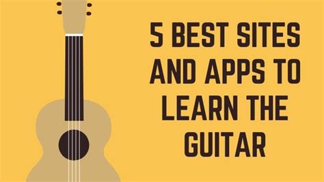 All he ever created was with a guitar. 5 Best Sites and Apps to Learn the Guitar | Android apps