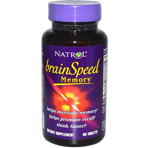 Natrol, BrainSpeed Memory, 60 Tablets - iHerb.com | Tablet, Memories