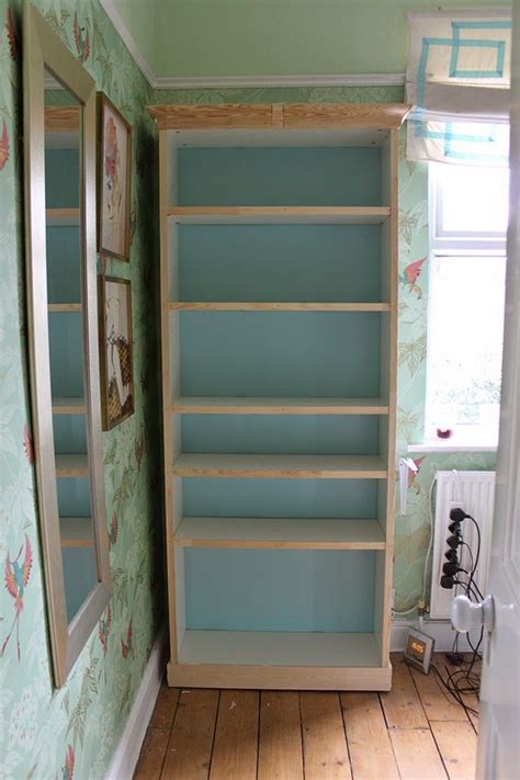 The tape that holds the folded panels together came off in one day. Dressing Room Mini-Makeover: My Ikea Billy Bookcase Hack ...