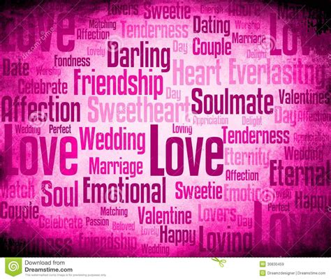 Love Word Cloud Royalty Free Stock Images Image 30830459