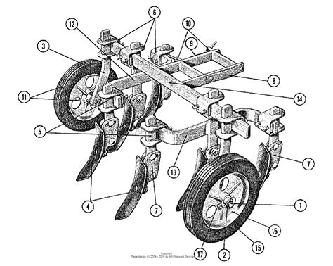 Simplicity 990022 Front Mounted Cultivator Parts Diagram For