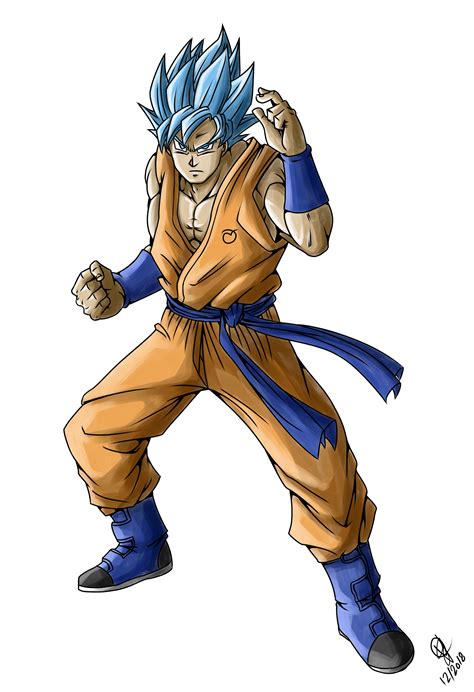 Super Saiyan Blue Goku Dragon Ball Super Animeart
