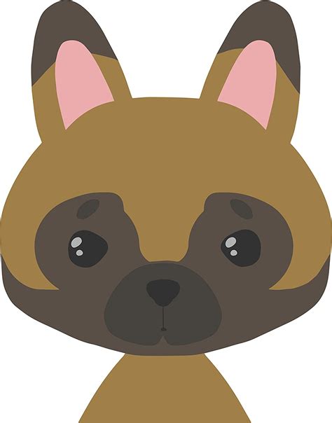 Cute Perky Ear Rabbit Puppy Dog Kawaii Cartoon Art Emoji