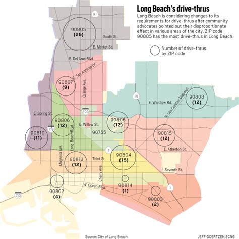 Long Beach Zip Codes Map Maping Resources