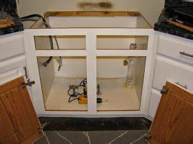 Tape the existing electrical cable to the floor so that it is not disturbed when the new dishwasher is moved into place. My So-Called DIY Blog: Resize Your Existing Cabinet and ...