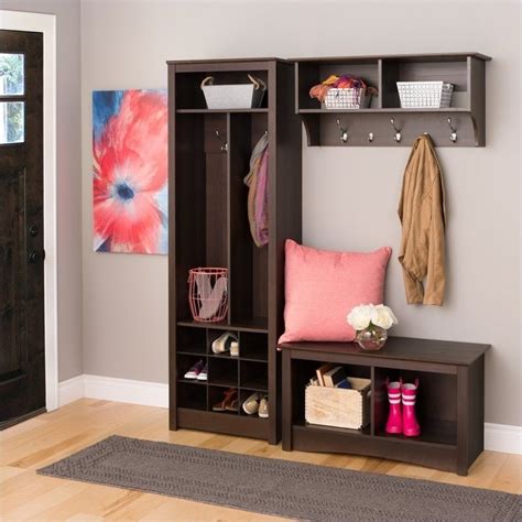 Shop shoe storage furniture and shoe benches for entryway at affordable prices from songmics. Entryway Organizer with Shoe Storage in Espresso - ESOH-0010-1