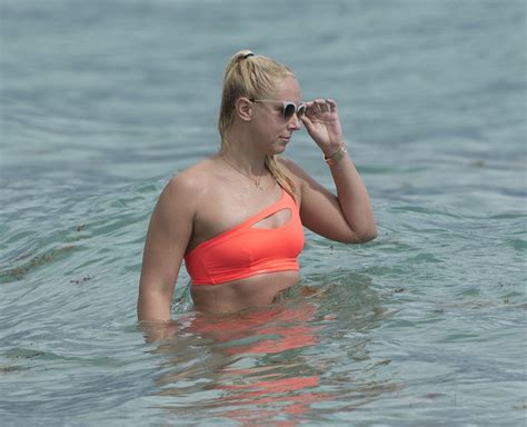 Sabine Lisicki Enjoys A Day In Bikini On Miami Beach CelebMafia