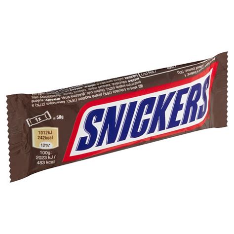 Snickers Mléčná čokoláda plněná nugátem karamelem a praženými arašídy