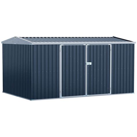 Outsunny Corrugated Metal Garden Storage Shed At Buildiro