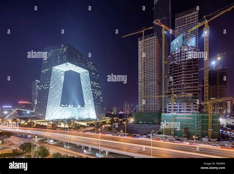 Beijing Skyline Night Hi Res Stock Photography And Images Alamy