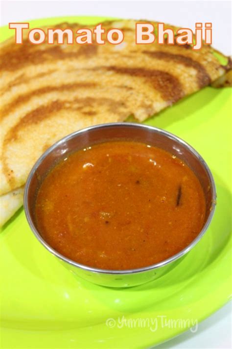 Tomato Bhaji Recipe Thakkali Curry For Idli Or Dosa Roasted Pineapple