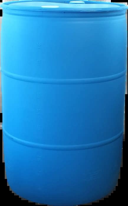 55 Gallon Plastic Drums Blue Kaufman Container