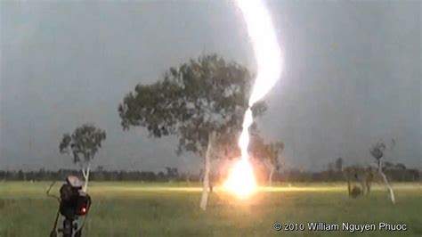 Dangerously Close Lightning Strike Captured On Photo And Video