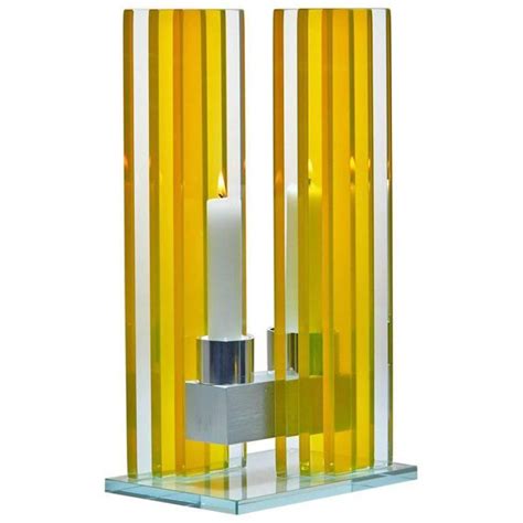 Candleholder Unified Light Tabletop Glass Aluminium Contemporary Rainbow For Sale At 1stdibs
