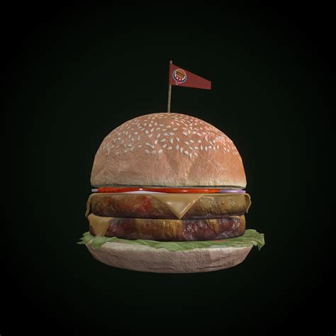 artstation double patty burger