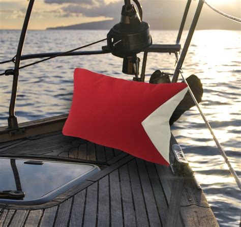 B Nautical Flag Alphabet Pillow Etsy