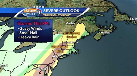 Strong Storms May Feature Gusty Winds Hail Heavy Rain