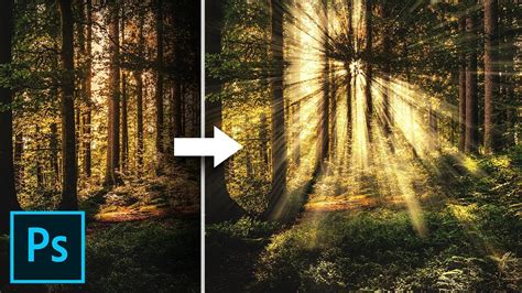 Now we'd suggest you try your absolute. Create Light Rays in 3 Simple Steps with Photoshop - YouTube