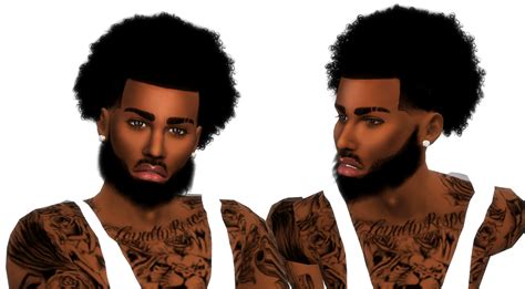 Small Curly Fro Male By Xxblacksims Sims 4 Black Hair Sims 4 Curly
