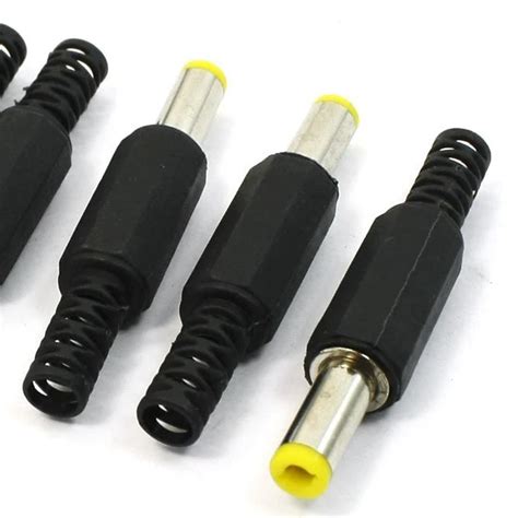 High Quality 55mm X 25mm Dc Power Plugs Male Barrel Connectors Black