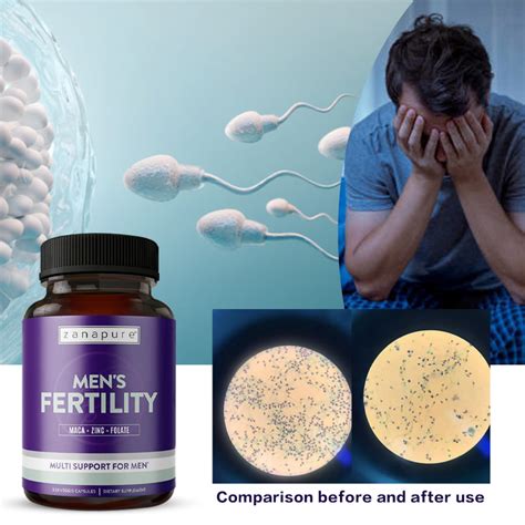 zanapure men s fertility male fertility enhancement supplement maca zinc and folic acid