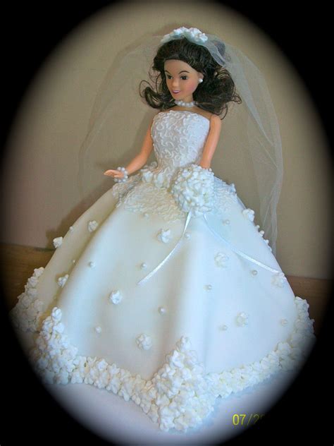 Bride Doll Cake For A Bridal Shower Wedding Dress Cake Wedding Doll