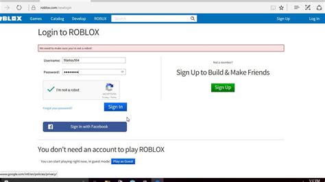 Cant Log Into Roblox