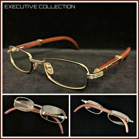 Men Sophisticated Classy Elegant Exotic Clear Lens Eye Glasses Silver
