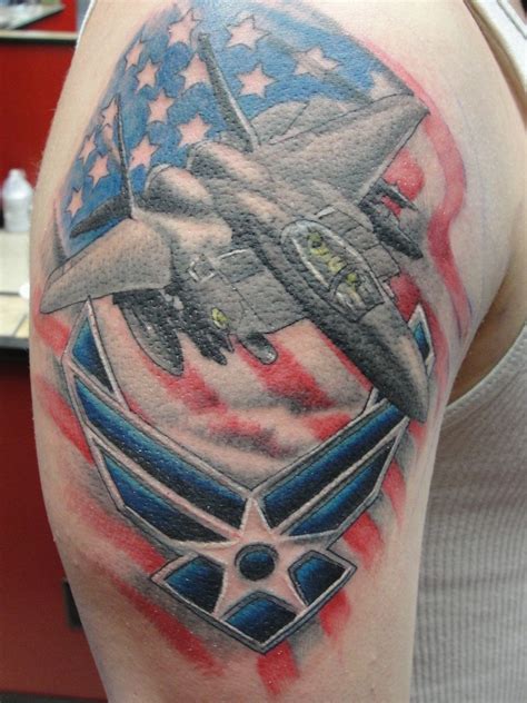 Of these, one of every five were found to have tattoos requiring review or that may be considered disqualifying; Army Airforce Tattoo On Half Sleeve | Air force tattoo, Tattoos for guys