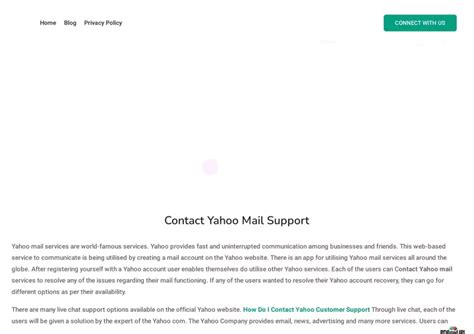 Ppt Contact Yahoo Mail Support Powerpoint Presentation Free Download