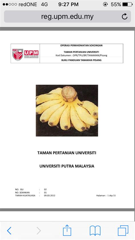 Video dari jabatan pertanian malaysia. Buku Panduan Tanaman Pisang - ohlembab
