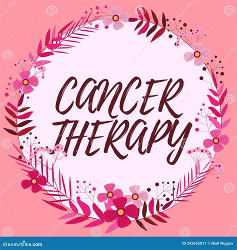Writing Displaying Text Cancer Therapy Business Approach Treatment Of