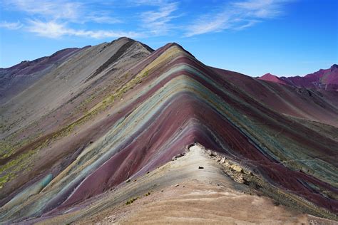 Hiking Perus Rainbow Mountain Cherise And Shine