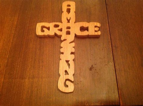 Scroll Saw Amazing Grace Cross 48 Etsy