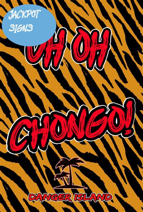 Uh Oh Chongo Sign Metal Sign Retro Sign Danger Island Banana Splits 70s