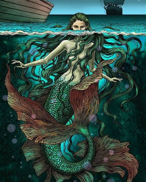 Dark Mermaid Siren Mermaid Mermaid Lagoon Mermaid Tale Mermaid Dreams Mermaid Artwork