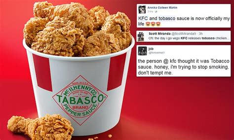 Kfc Spices Up Menu With A New Range Of Tabasco Chicken Daily Mail Online
