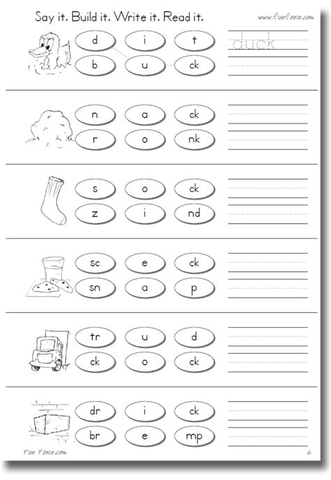 Fun Fonix Book 2: consonant digraph worksheets