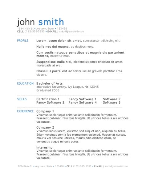 To access the microsoft resume templates online when picking out a template to use, choose a simple template that's easy to edit and format. 50 Free Microsoft Word Resume Templates for Download