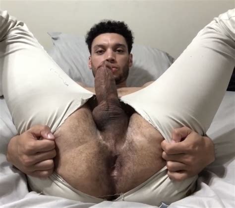 str8 mixed race jock cums w legs up